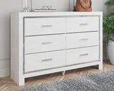 Prime Furniture - Ashley Furniture - Altyra Bedroom - King Upholstered Bookcase Bed with Storage / White - B2640B30